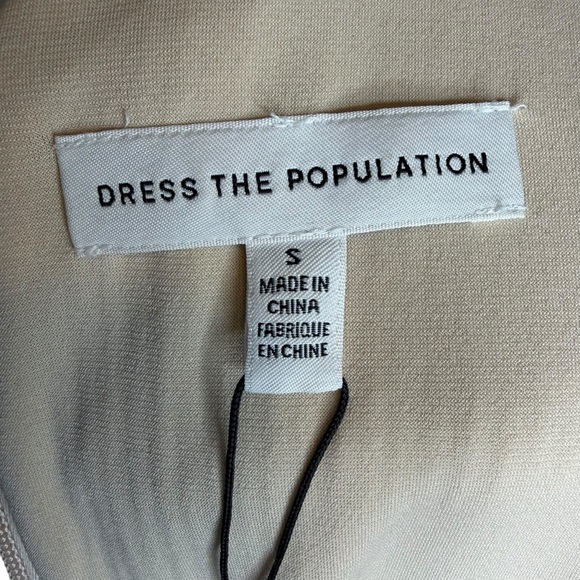 Dress the Population Metallic Long Sleeve Dress Size S - Picture 11 of 15